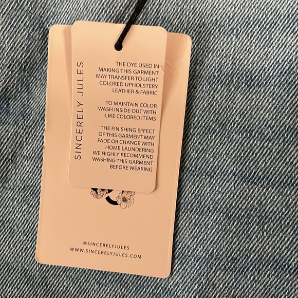 Sincerely Jules Blue Straight Carpenter Jeans with Classic Design - Picture 4 of 5